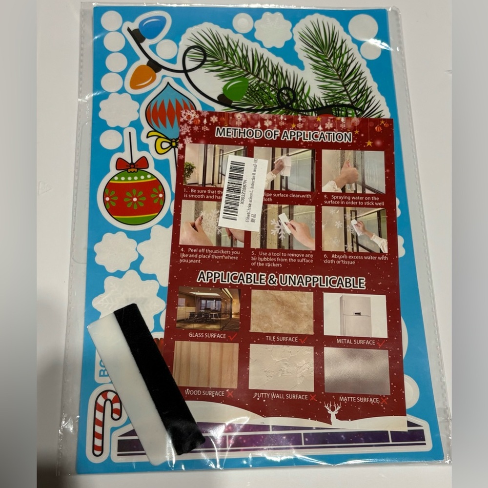 $1 bundle- New! Cute Christmas Window Sticker Decorations (6 Sets)